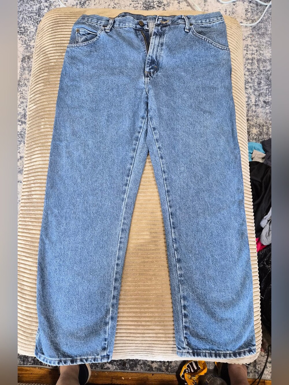 Wrangler Hero Regular Fit Blue Denim Jeans 36x29